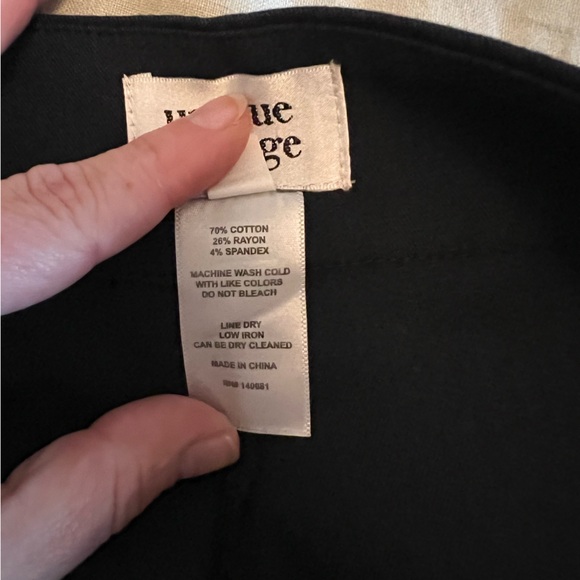 Unique Vintage Navy Trousers with Button Accent - Picture 7 of 7